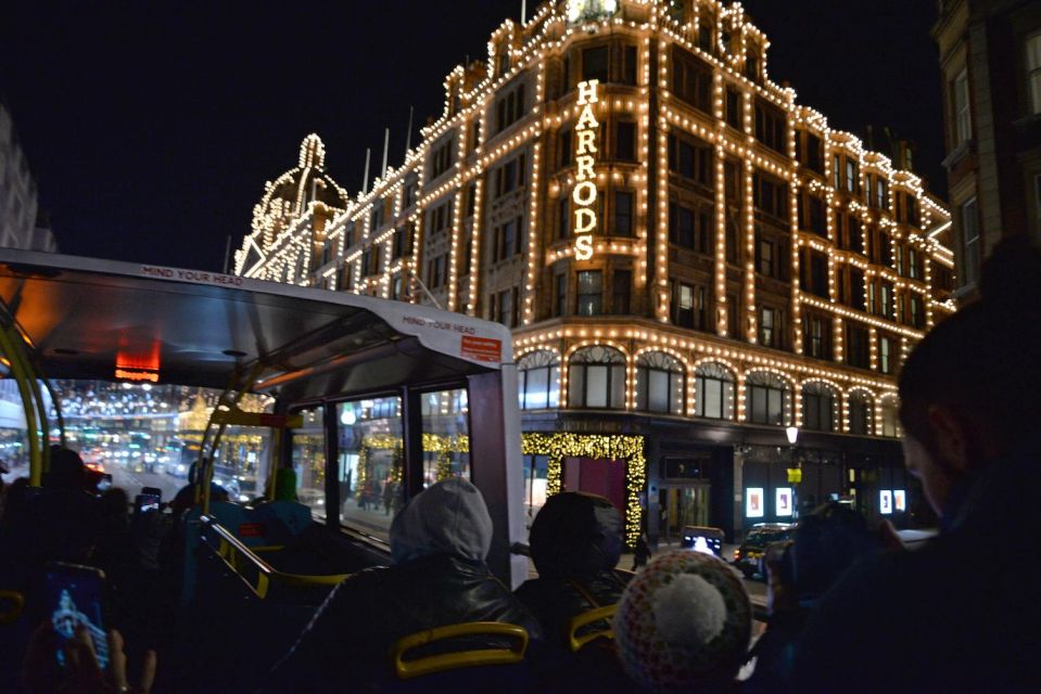 London: Winter Lights Open-Top Bus Tour With Guide - Itinerary Highlights