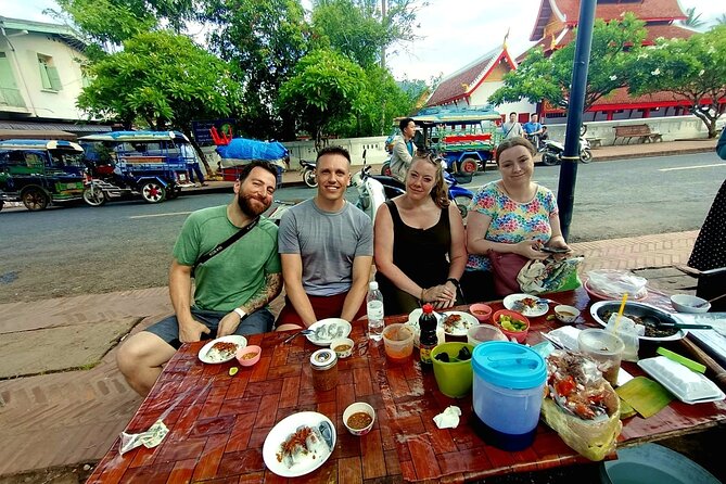 Luang Prabang Foodie Walking Tour and Monk Blessing - Itinerary Highlights