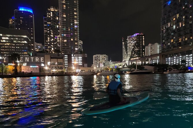 Miami City Lights Night SUP or Kayak - Scenic Views of Downtown Miami