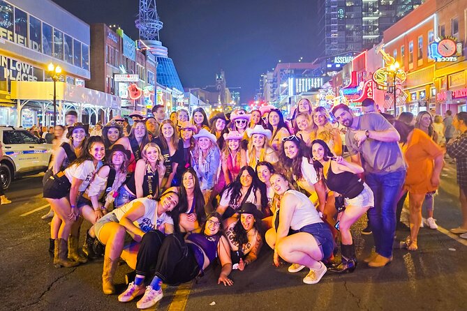 Nashville Bar Crawl With VIP Club Entrance, Souvenir, Bonus Shots - Tour Duration and Stops