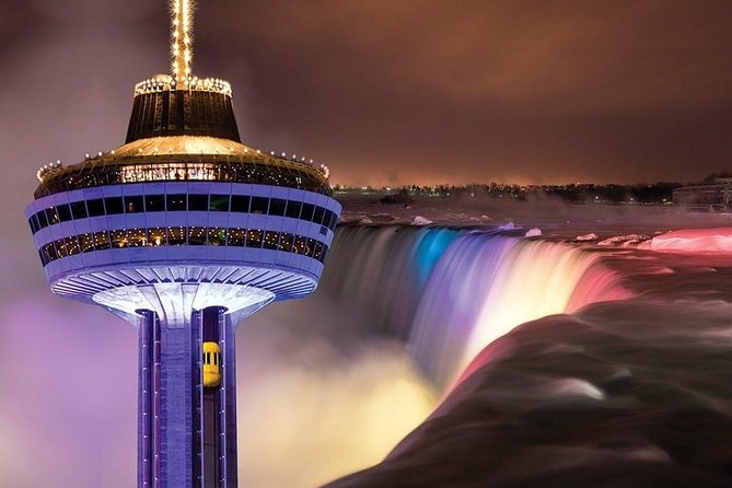 Niagara Falls Evening Lights Tour With Skylon Tower Dinner - Tour Experience and Group Size