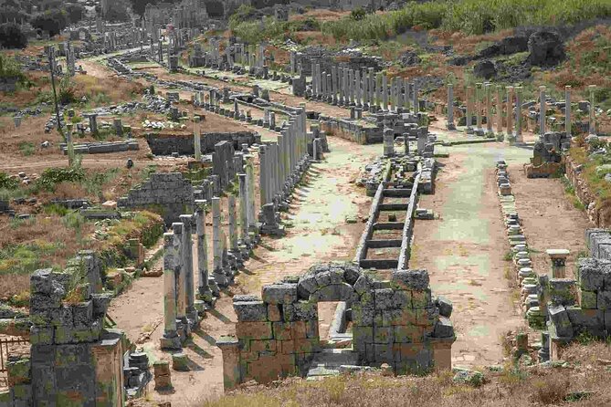 Perge Aspendos Aquaduct Side With Waterfall - Aspendos Amphitheater