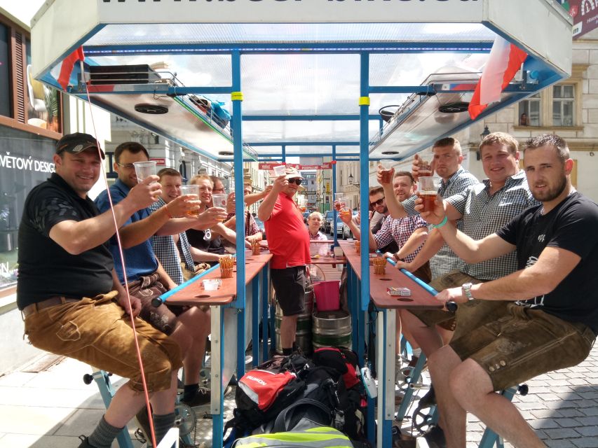 Pilsen: 1.5-Hour Beer Bike With Unlimited Beer - Booking Information