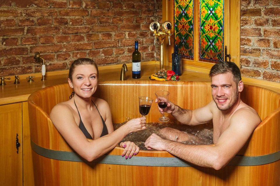 Prague: Private Beer and Wine Spa Experience With Drinks - Unique Bathing Options