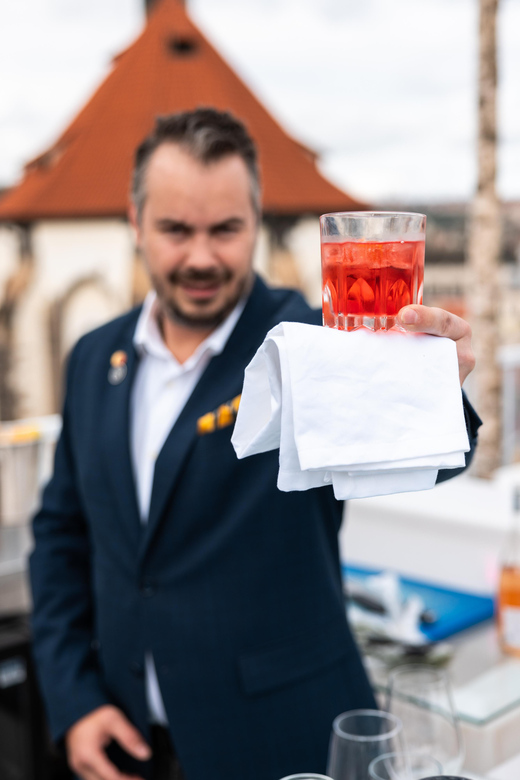 Prague:Sky Bar Aperitivo Menu With Drink and Panoramic Views - Menu Offerings