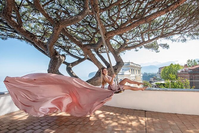Private Flying Dress Photoshoot in Sorrento - Vibrant Italian-Made Flying Dresses