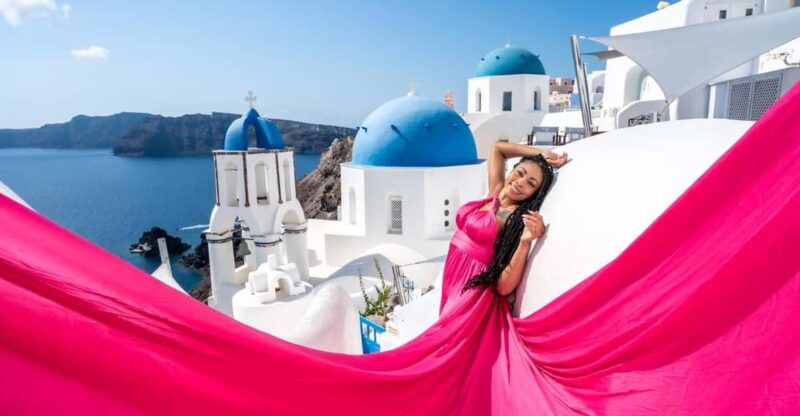 Private Flying Dress Photoshoot Santorini - Pricing and Discounts