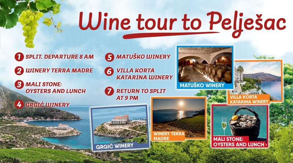 Private Tour to the Best Wineries on PelješAc - Booking and Cancellation Policies