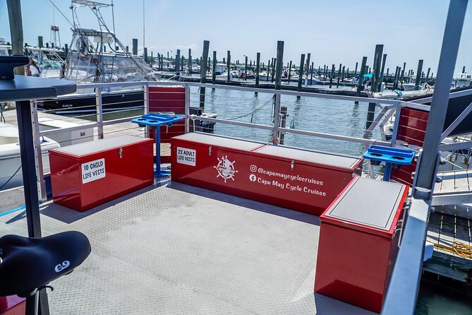 Public Cycle Boat Tour in Cape May - Onboard Amenities