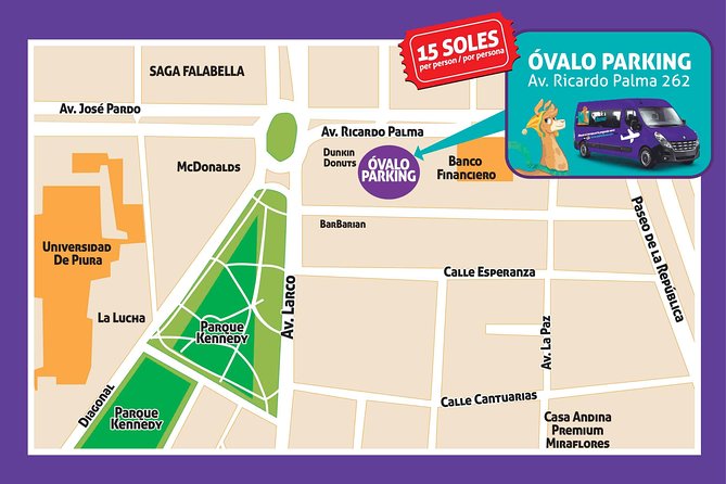 Quickllama: Transfer From Miraflores Kennedy Park to Lima Airport - Meeting and Pickup Details