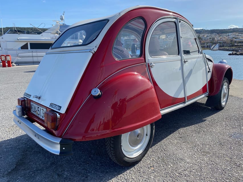 Ride With a Citroen 2CV Dolly 1989 Red-White for 12 Hours - Booking Information