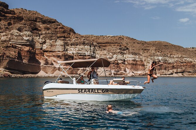 Santorini Rent a Boat Without License - Meeting and Pickup