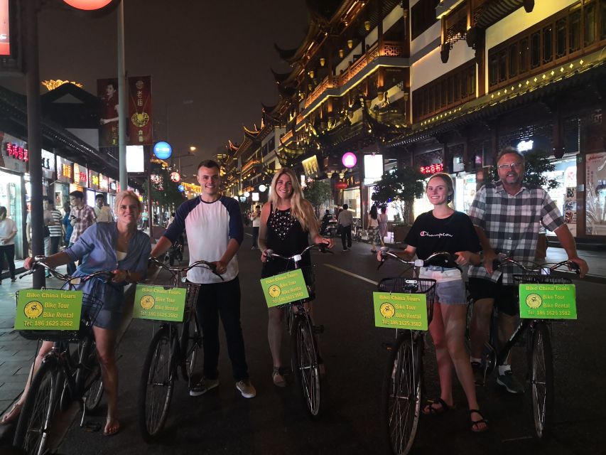 Shanghai: 4-Hour Nightlife Adventure & Tasting Bike Tour - Tour Highlights