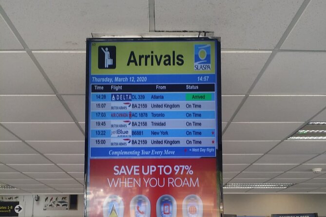 St Lucia Private Round Trip Hewanorra Airport Transfers to North Hotels - Booking Information