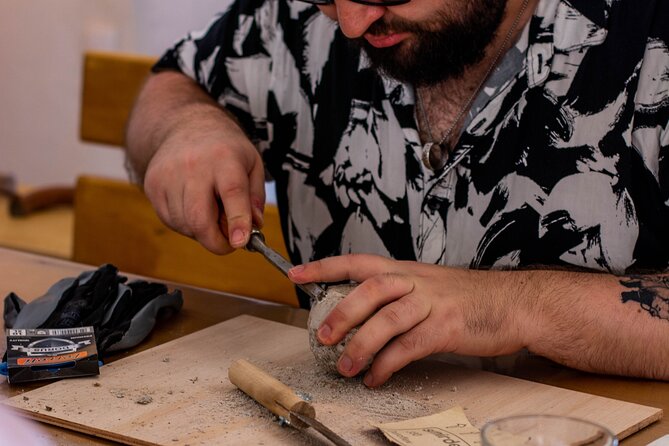 Wine Tasting and Carving Lesson in Santorini - Convenient Meeting and Pickup