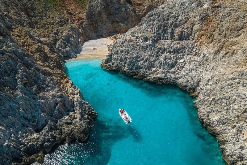 All Day Boat Cruise Akrotiri 9,5 Hours for 10 Persons - Tour Features