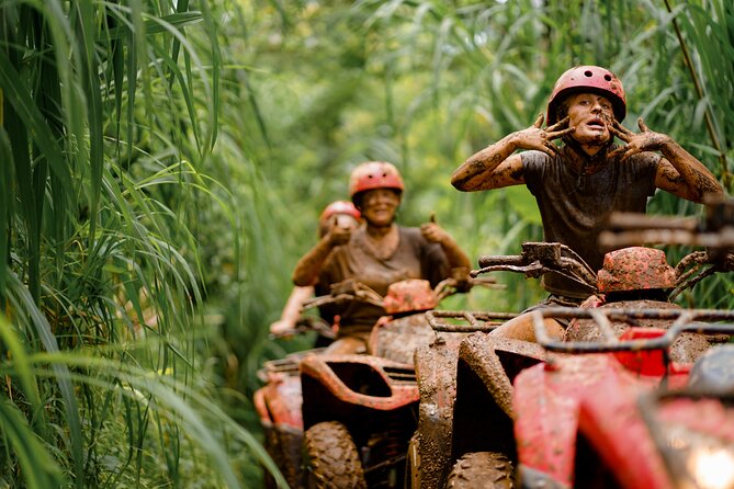 Bali Quad Bike Adventure - Monkey Forest and Tegenungan Waterfall - ATV Ride Experience