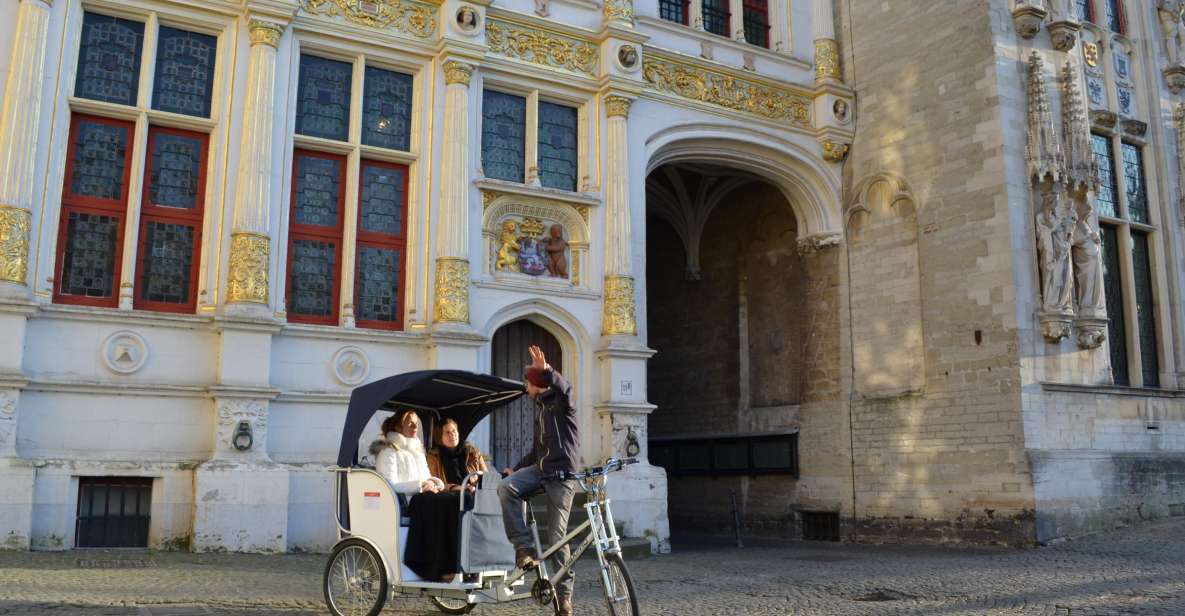 Bruges: Private Guided Tour by Pedicab - Comfortable Pedicab Transportation