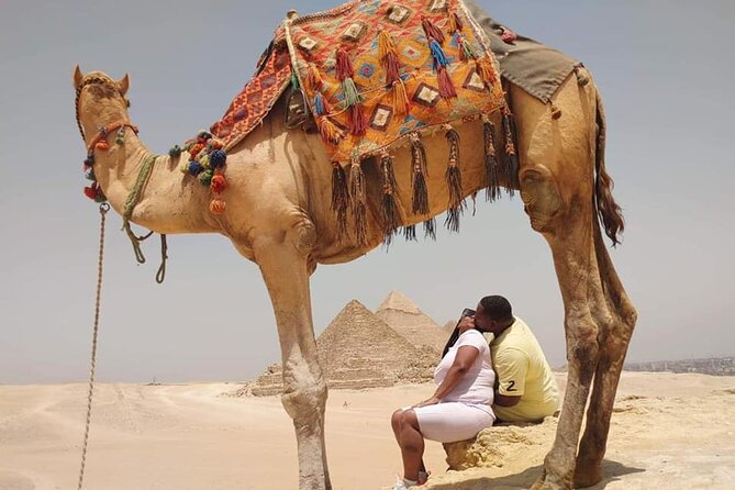 Camel Ride ATV Quad Bike Around Giza Pyramids Sahara and Lunch - Visiting Local Souvenir Shop