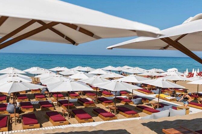Corfu: a Relaxed Day at Glyfada Beach - Beach Club Amenities