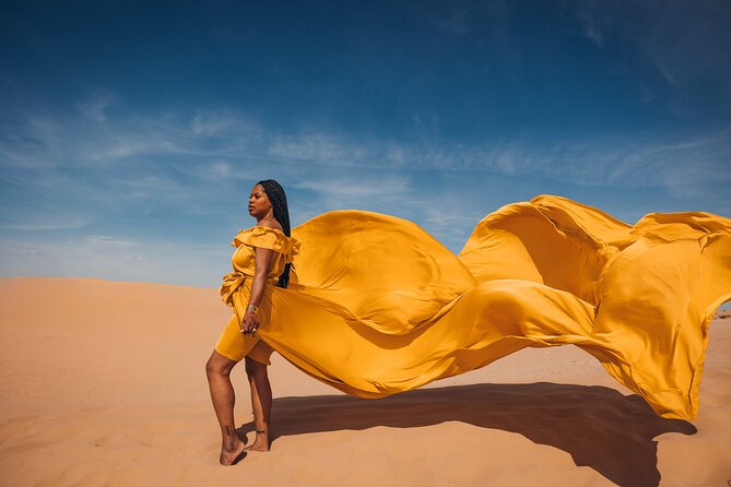 Dubai Desert Flying Dress Photoshoot - Booking Process