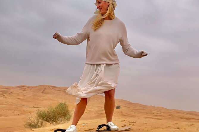 Dubai Desert Safari With 4x4 Dune Bashing,Camel Ride Sand Board - Thrilling Sand Boarding Fun