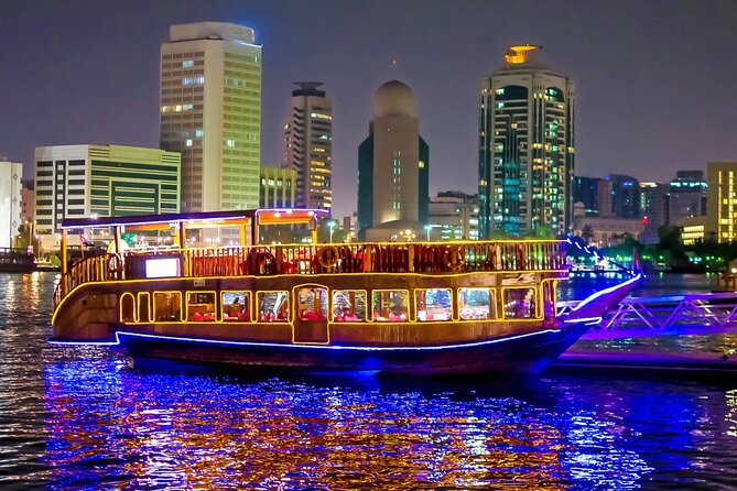 Dubai Marina Dhow Cruise Dinner With Entertainment & Options - Dining Experience and Menu