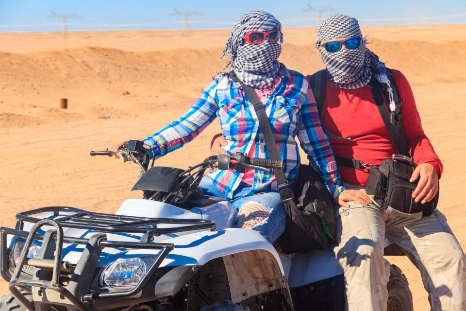 El Gouna: Private ATV Quad Trip Bedouin Village & Camel Ride - Inclusions and Equipment