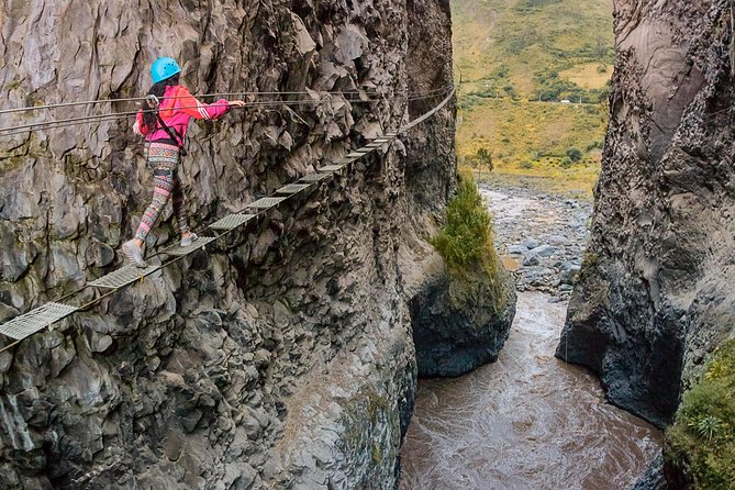 Extreme Basalt Circuit, 5 Activities 1. All Within a Canyoning. - Tibetan Bridge Crossing