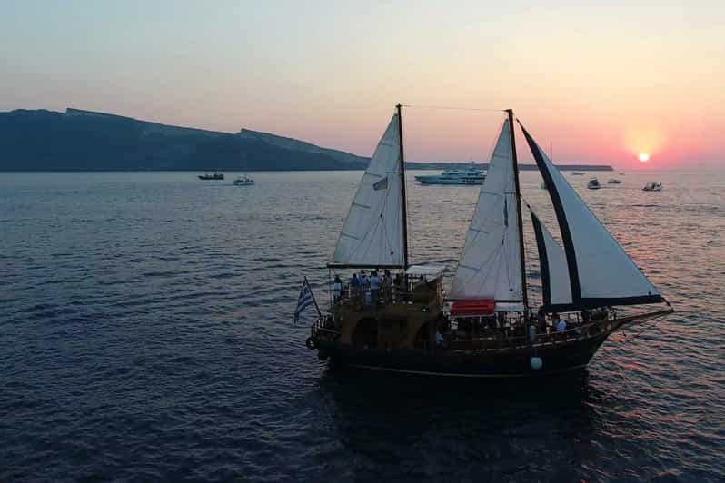 Fira: Sunset Cruise With Volcano Hike, Hot Springs & Wine - Itinerary and Activities