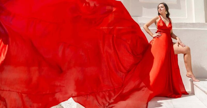 Flying Dress Photoshoot in Santorini - Inclusions and Services
