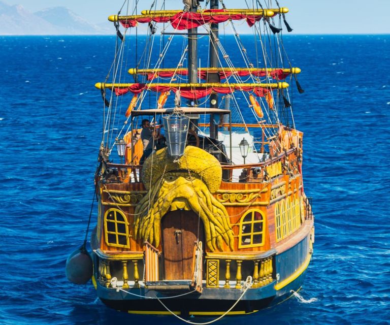 Kardamaina: 3-Bay Pirate Boat Cruise With BBQ Lunch - Onboard Experience