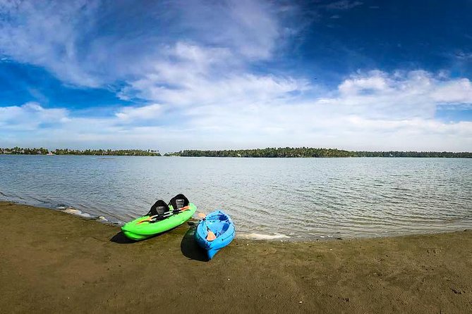Kayaking to the Black Devil Snail Sandbar Island in Paravur Lake Near Varkala - Booking Information