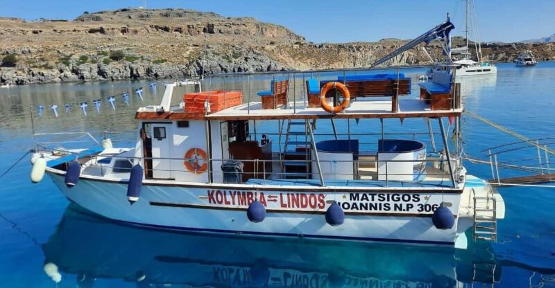 Kolympia: Day Cruise to Lindos With 2 Swimming Stops - What to Bring