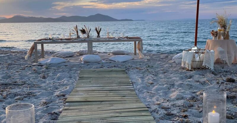 Kos- Wedding Proposal on the Beach - Setup Details