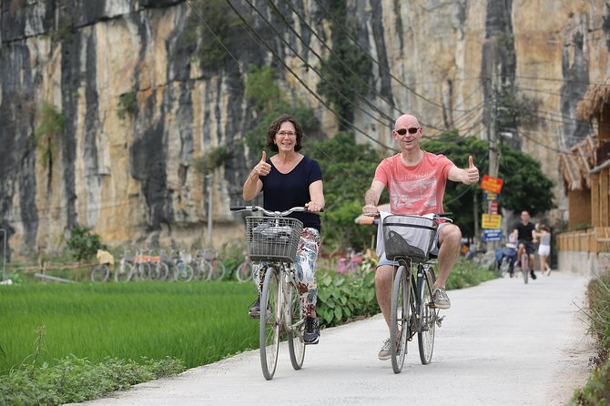 Luxury Ninh Binh Trang an Hoa Lu, Thai Vi Temple, Bike, Boat - Scenic Bamboo Boat Trip