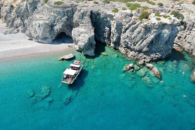 Luxury Private Cruise to Anthony Quinn Bay, Ladiko & Kallithea - Exploring Anthony Quinn Bay