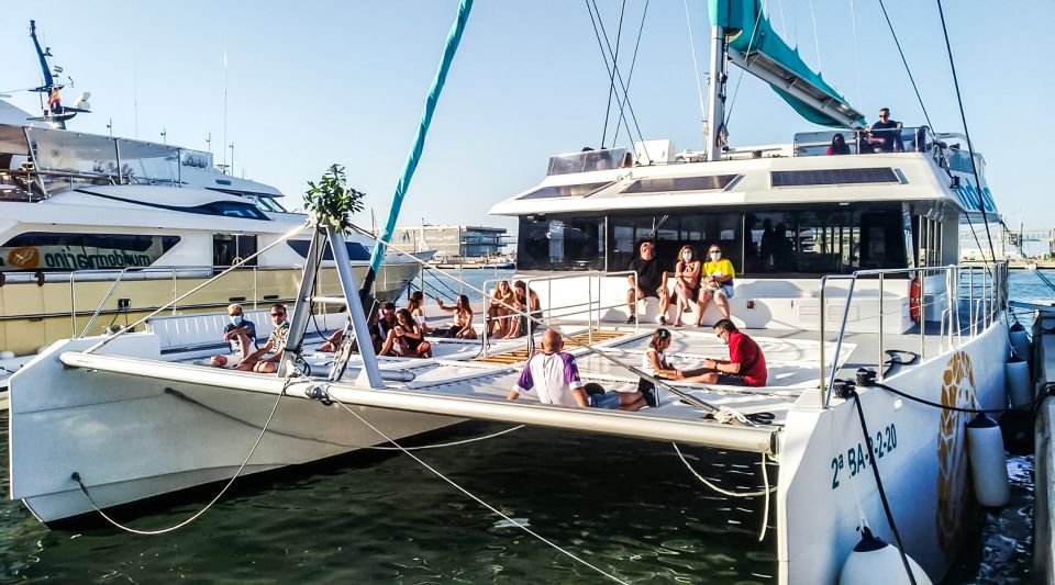 Malaga: Catamaran Sailing Cruise With Swimming & Optional DJ - Onboard Amenities