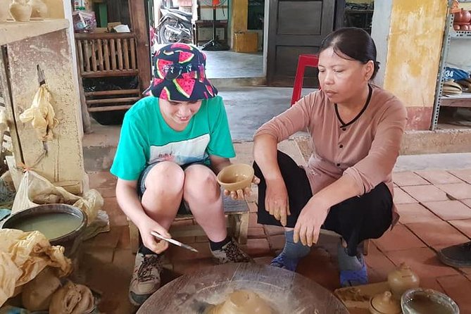 Marble Mountain & Basket Boat Ride- Buffalo Ride- Lantern Making - Bamboo Basket Boat Adventure