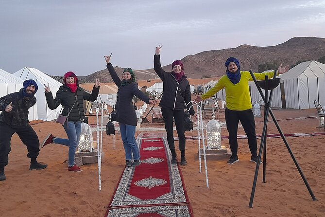 One Night in Private Camp in the Sahara Desert in Merzouga With Dinner - Unique Activities Offered