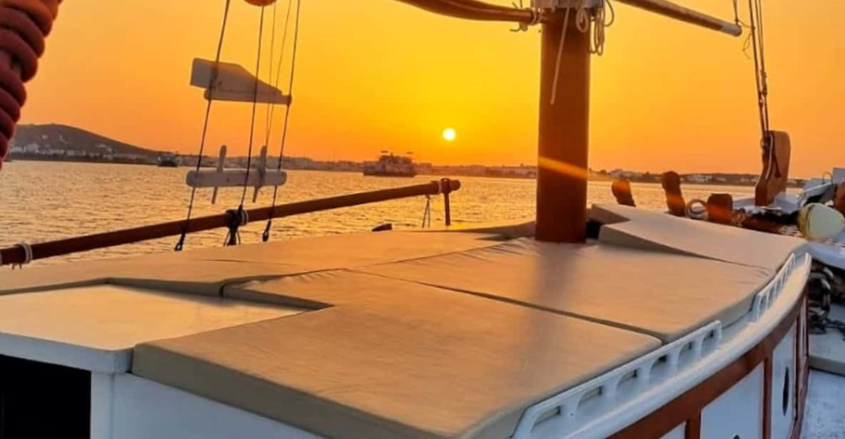 Paros: Sunset Boat Trip With Soft Drinks and Local Wine - Whats Included