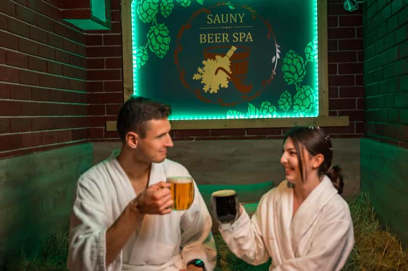 Prague: Beer Spa Experience With Unlimited Beer and Sauna - Beverage and Snack Offerings