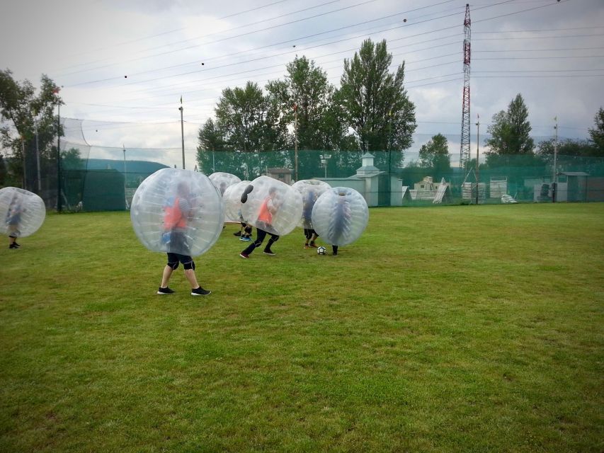 Prague: Bubble Football and Archery Combo Experience - Pickup and Venue