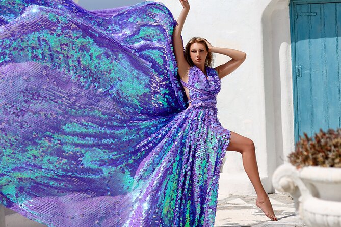Private Flying Dress Photoshoot in Mikonos - Accessibility and Transport
