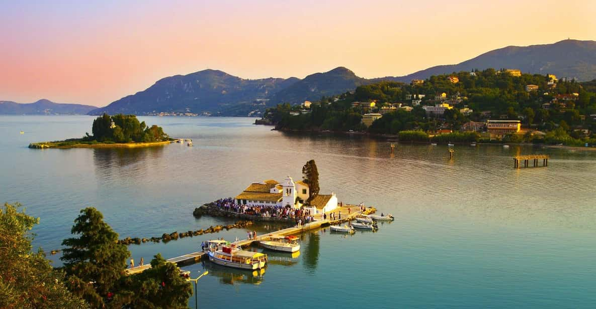 Private Sunset Tour Around Corfu Town With Christina Boat - Itinerary Details