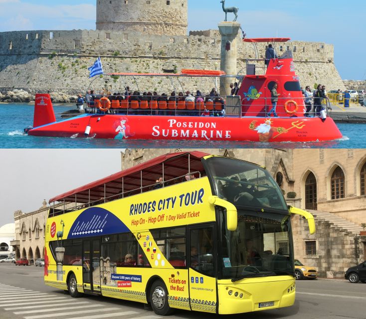 Rhodes: Hop-on Hop-off Bus and Submarine Tour - Tour Details and Features