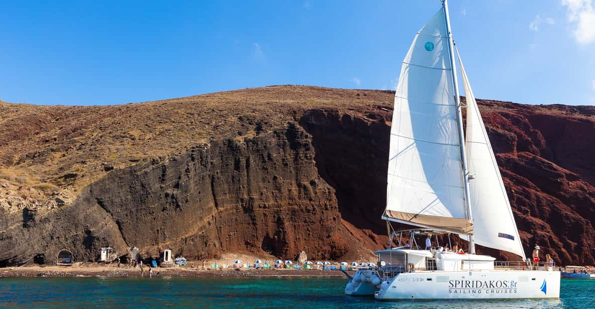 Santorini: Catamaran Cruise With Meals and Drinks - Transportation and Pickup