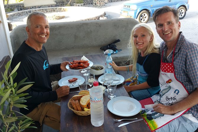 Santorini Gourmet Private Tour With Cooking Class and Lunch - Pickup and Dropoff