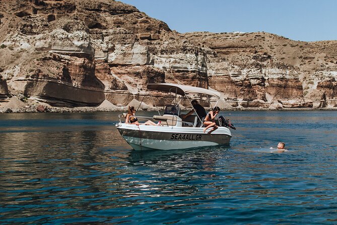 Santorini Rent a Boat Without License - Booking and Cancellation