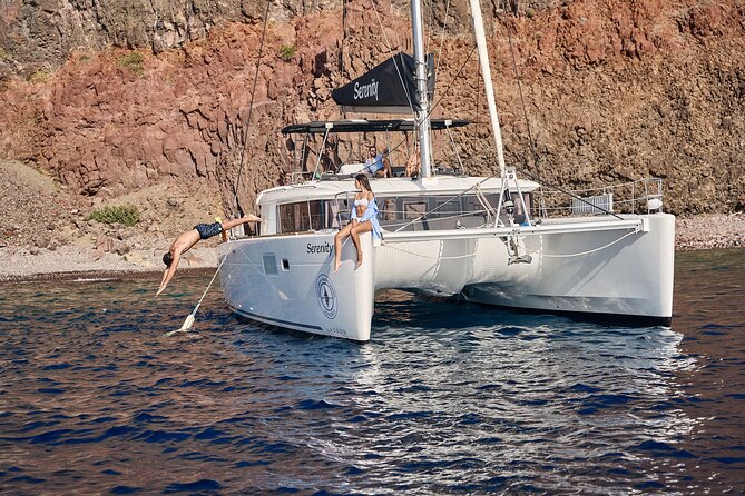 Santorini Small-Group Half-Day Catamaran Tour With Food - Meeting and Pickup Details